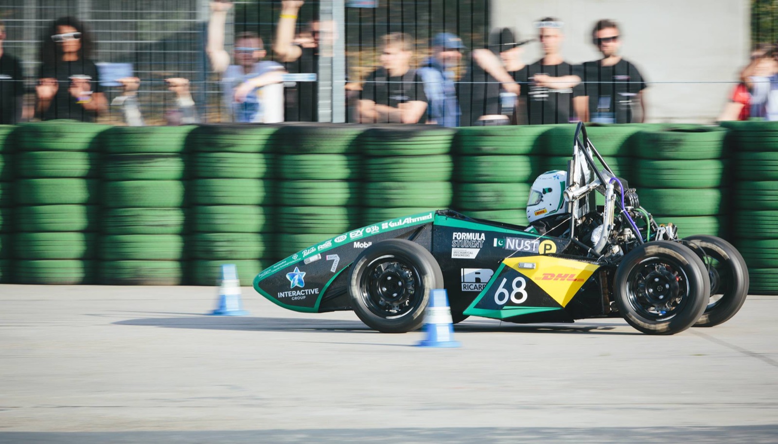 NUST Formula Student car number 68 on track in 2015